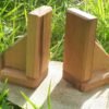 Wooden handmade book ends pair two - Image 2