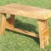 Wooden Small Table Plant Stand Handmade Handcrafted Rustic Ash and Chestnut Wood Natural, Oiled Waxed - Image 4