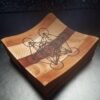 Metatron's Cube Handmade Turned Striped Wooden Dish Bowl Trinket Spiritual Gifts - Image 5