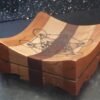 Metatron's Cube Handmade Turned Striped Wooden Dish Bowl Trinket Spiritual Gifts - Image 7