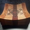 Metatron's Cube Handmade Turned Striped Wooden Dish Bowl Trinket Spiritual Gifts - Image 10
