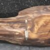 Coat Rack Wooden Solid Oak Natural Rustic Handmade Metal Two Hooks Unique Gift - Image 4