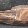 Coat Rack Wooden Solid Oak Natural Rustic Handmade Metal Two Hooks Unique Gift - Image 5